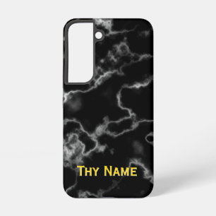 Funda Para Samsung Galaxy S22 Diseño de Mármol Negro -