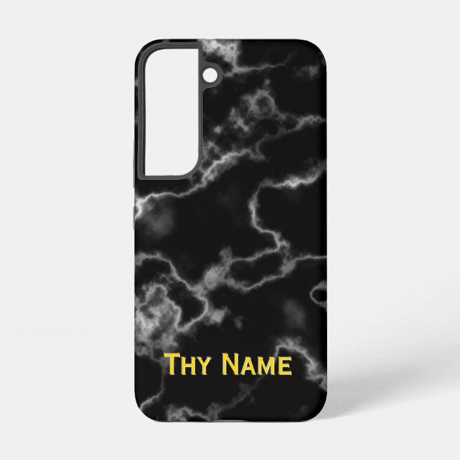 Funda Para Samsung Galaxy Diseño de Mármol Negro - (Reverso )