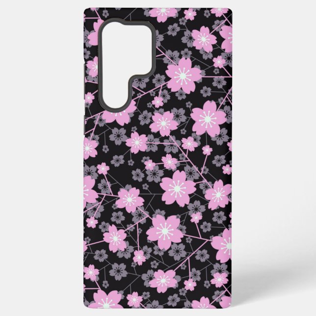 Funda Para Samsung Galaxy Diseño de patrones florales de cerezo Blossom (Reverso )