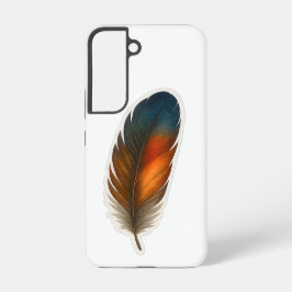 Funda Para Samsung Galaxy S22 Diseño de plumas coloridas