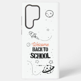 Funda Para Samsung Galaxy S22 Ultra Diseño de tipografía de vuelta al cole