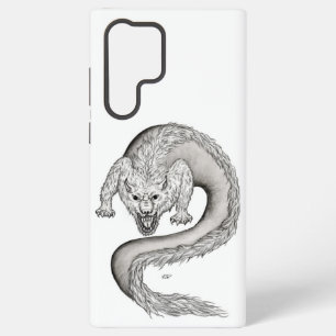 Funda Para Samsung Galaxy S22 Ultra Diseño de Wolfdragon negro y blanco