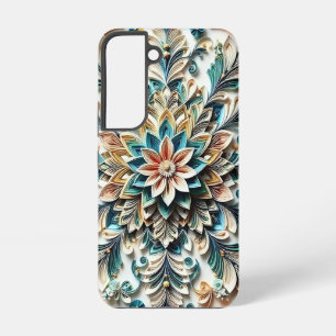Funda Para Samsung Galaxy S22 Diseño floral 3D
