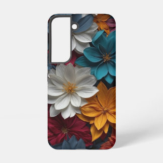 Funda Para Samsung Galaxy S22 Diseño floral elegante con florecillas coloridas