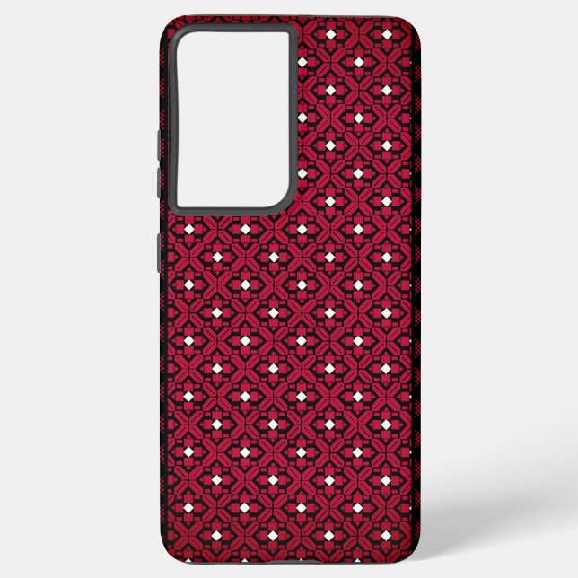 Funda Para Samsung Galaxy Diseño impreso del bordado palestino Tatreez (Reverso )