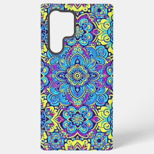 Funda Para Samsung Galaxy S22 Ultra Diseño inspirado en México azul amarillo