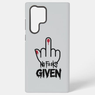 Funda Para Samsung Galaxy S22 Ultra Diseño minimalista de dedo medio "No me importa"