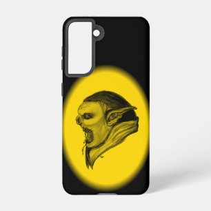 Funda Para Samsung Galaxy S21 Diseño negro y amarillo de Troll