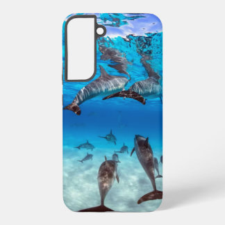 Funda Para Samsung Galaxy S22+ Diversión con delfines