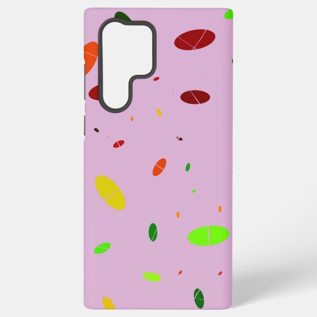 Funda Para Samsung Galaxy Diversión ovalada en rosa (Reverso )