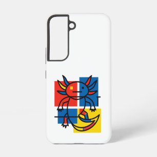 Funda Para Samsung Galaxy S22 Divertido patrón de arte abstracto de Axolotl Piet