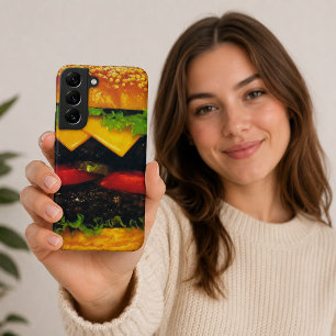 Funda Para Samsung Galaxy S22+ Doble Hamburguesa Deluxe con Queso
