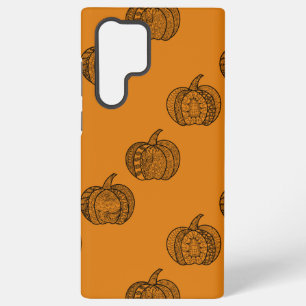 Funda Para Samsung Galaxy S22 Ultra Dodles de Halloween calabazas de boho mandala de o