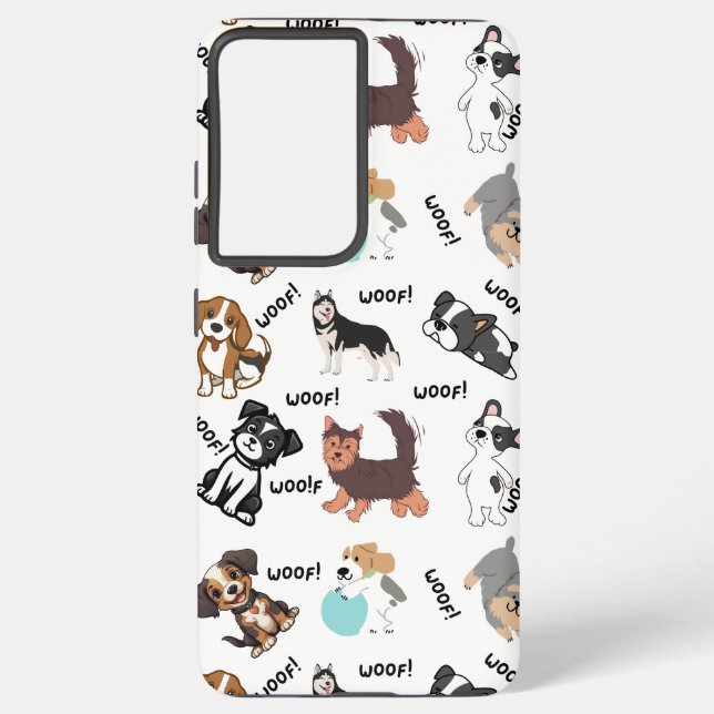 Funda Para Samsung Galaxy Dog and Woof Samsung  (Reverso )