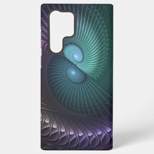 Funda Para Samsung Galaxy S22 Ultra Dos espirales colorido arte fractal abstracto mode