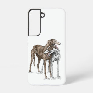 Funda Para Samsung Galaxy S22 Dos Greyhound Friends Dog Art