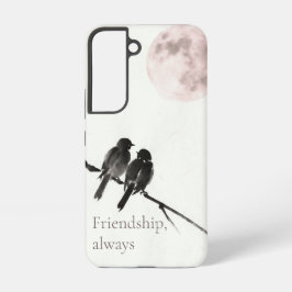 Funda Para Samsung Galaxy S22 Dos pájaros Sumi-E | Amistad, Siempre |