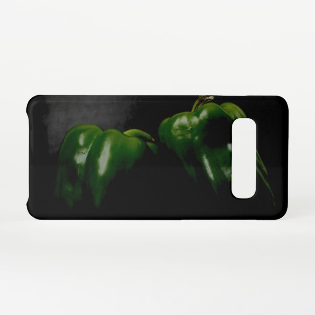 Funda Para Samsung Galaxy Dos pimientos verdes (Reverso horizontal)