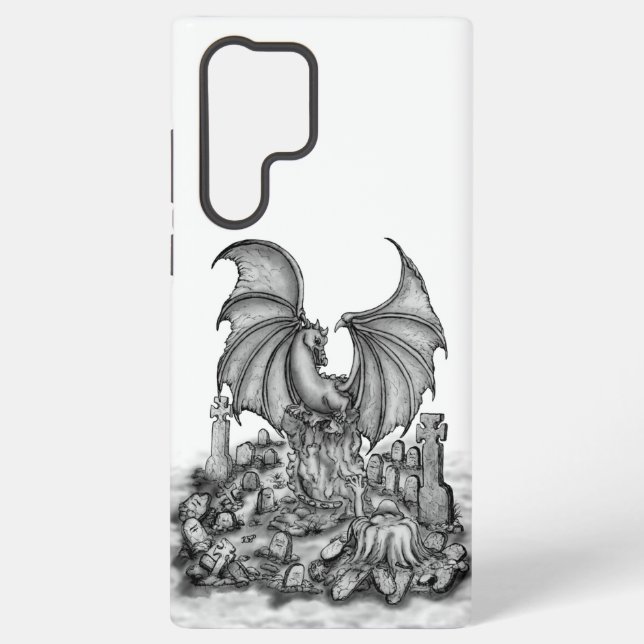 Funda Para Samsung Galaxy Dragón con zombi (Reverso )