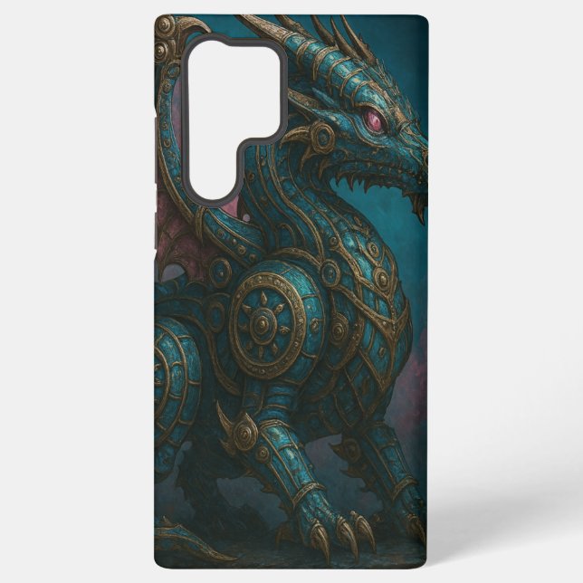 Funda Para Samsung Galaxy Dragón de Acero (Reverso )