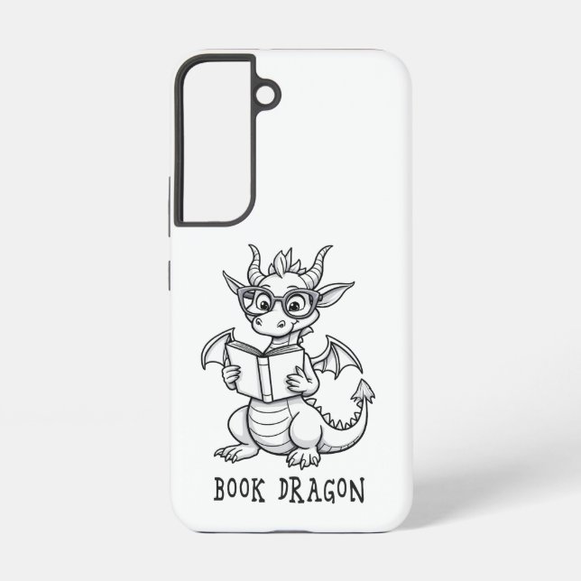 Funda Para Samsung Galaxy Dragón de libro (Reverso )