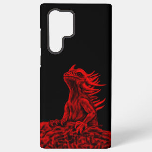 Funda Para Samsung Galaxy S22 Ultra Dragón rojo pequeño