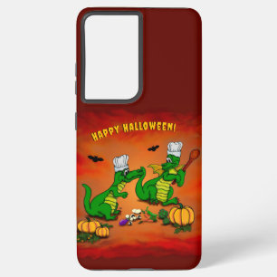 Funda Para Samsung Galaxy S21 Ultra Dragones - ¡Feliz Halloween! Hoy cocinaré