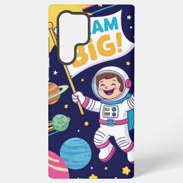Funda Para Samsung Galaxy Dream Big with a Kid Astronaut (Reverso )