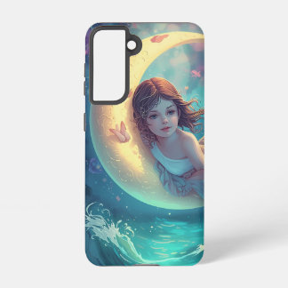 Funda Para Samsung Galaxy S21 Dreamy Moon Girl Samsung Case Design | Cute Baby M