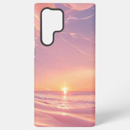 Funda Para Samsung Galaxy S22 Ultra Dreamy Sunset Beach & Stardust Phone Case