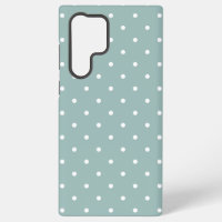 Dulce Verde Menta Pastel Con Lunares Blancos