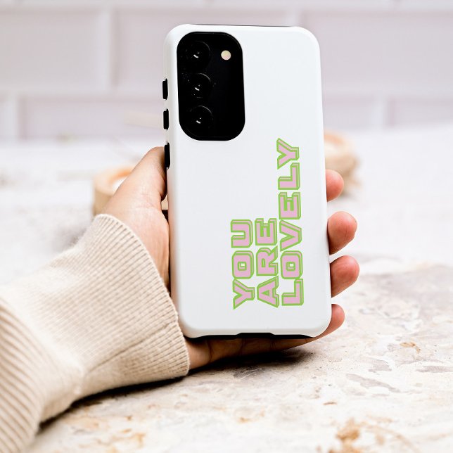 Funda Para Samsung Galaxy Duo coloured typography-You are lovely mantra (Subido por el creador)