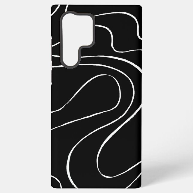 Funda Para Samsung Galaxy Ebb y Flow 2 - Negro sobre blanco (Reverso )