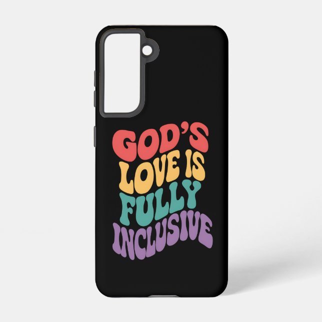 Funda Para Samsung Galaxy El amor de Dios es cristiano completamente inclusi (Reverso )