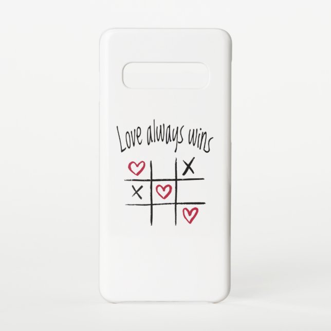 Funda Para Samsung Galaxy El amor siempre gana (Reverso)