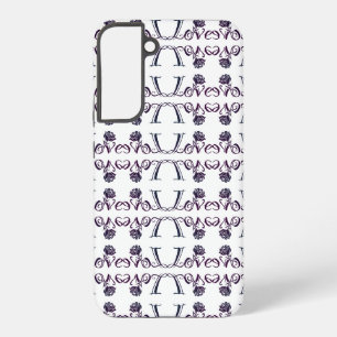 Funda Para Samsung Galaxy S22+ El Arte del Amor: Elegantes Letras y Rosa Florecie