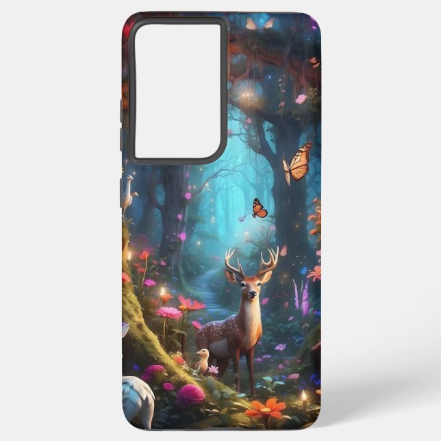 Funda Para Samsung Galaxy El bosque encantado, un oasis místico (Reverso )