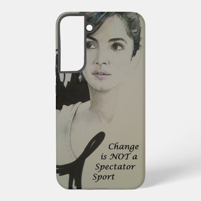 Funda Para Samsung Galaxy El cambio no es un deporte de espectadores (Reverso )