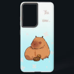 Funda Para Samsung Galaxy S21 Ultra El capibara bebe té de limón. Capibara cutáneo<br><div class="desc">El capibara bebe té de limón. Un bonito capibara. Ilustracion digital. Diseño divertido. Arte digital.</div>