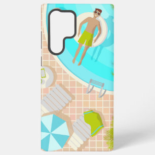 Funda Para Samsung Galaxy S22 Ultra El chico de la piscina en vacaciones de playa de v