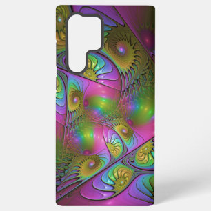 Funda Para Samsung Galaxy S22 Ultra El colorido y luminoso resumen de arte fractal