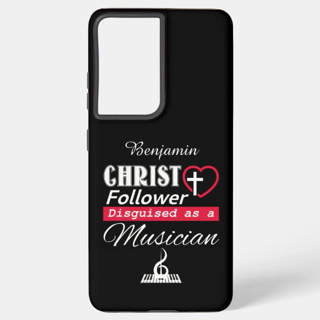 Funda Para Samsung Galaxy El Cristo Seguidor Disfrazado De Cristiano Músico (Reverso )