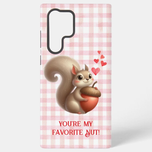 Funda Para Samsung Galaxy El día de San Valentín de ardilla graciosa (Reverso )