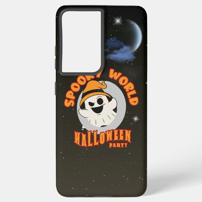 Funda Para Samsung Galaxy El espeluznante mundo de Halloween | (Reverso )