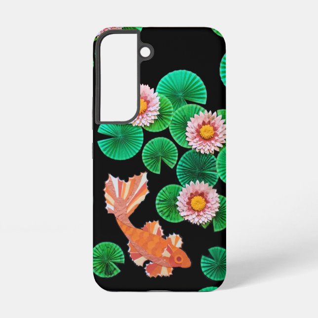Funda Para Samsung Galaxy El estanque de koi de papel (Reverso )