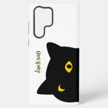 El gato negro que te mira con ojos dorados persona