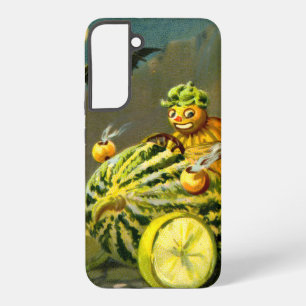 Funda Para Samsung Galaxy S22+ El gato negro y la bruja de Halloween