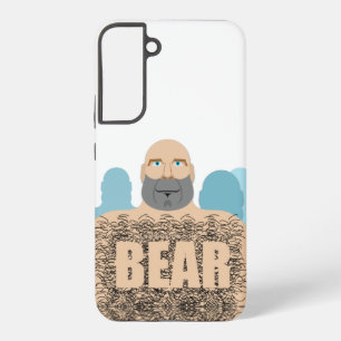 Funda Para Samsung Galaxy S22+ El hombre oso calvo musculoso de SlipperyJoe carri
