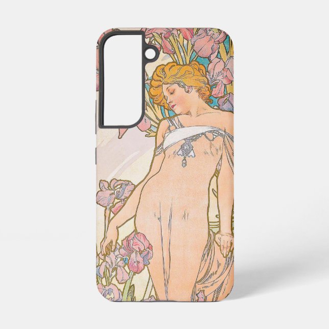 Funda Para Samsung Galaxy El Iris (1897) de Alphonse Mucha (Reverso )