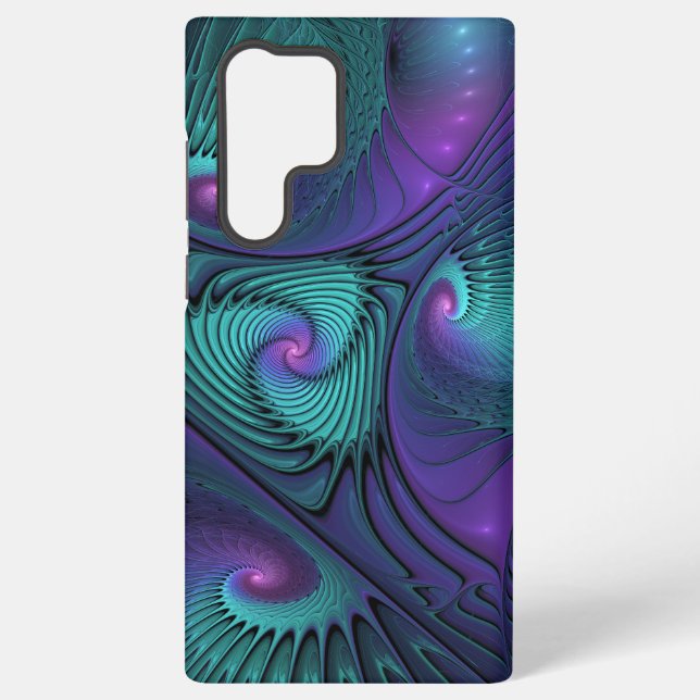 Funda Para Samsung Galaxy El morado se encuentra con el arte abstracto moder (Reverso )